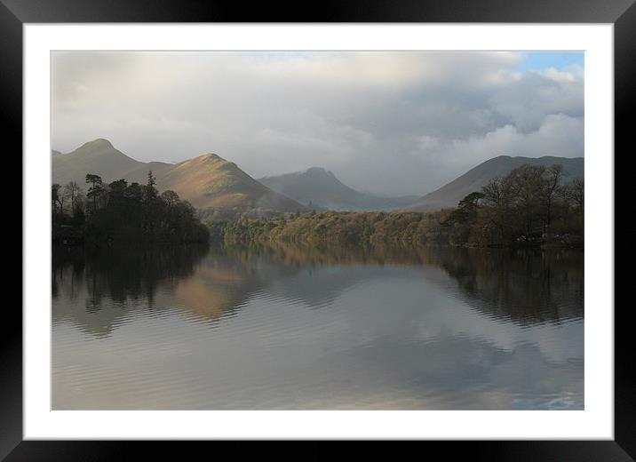 Derwentwater Framed Mounted Print by peter thomas