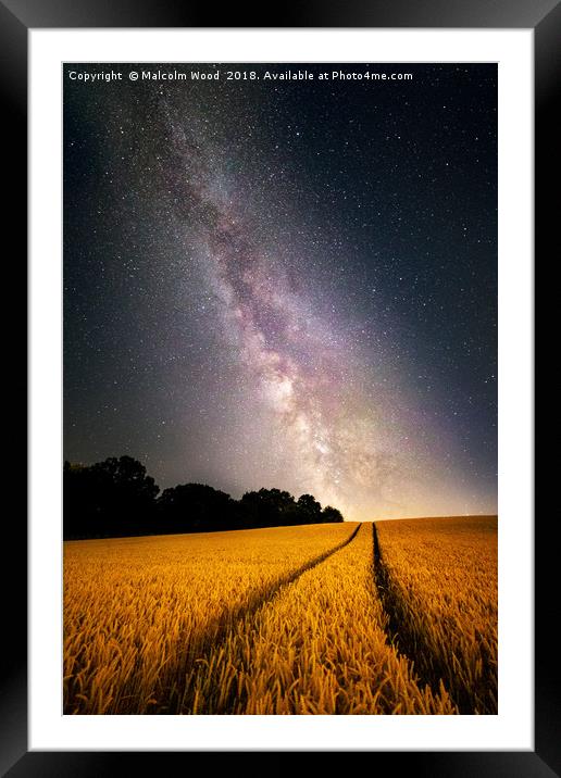 Milkyway Framed Mounted Print by Malcolm Wood