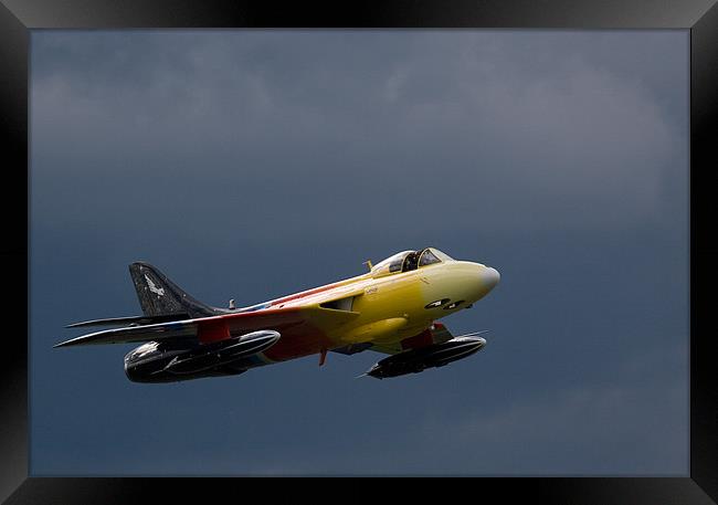Miss Demeanour - Hawker Hunter In Flight Framed Print by Alastair Gentles