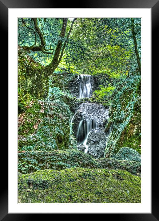 Canonteign Falls Framed Mounted Print by kevin wise