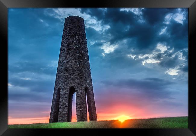 Daymark sunset Framed Print by kevin wise