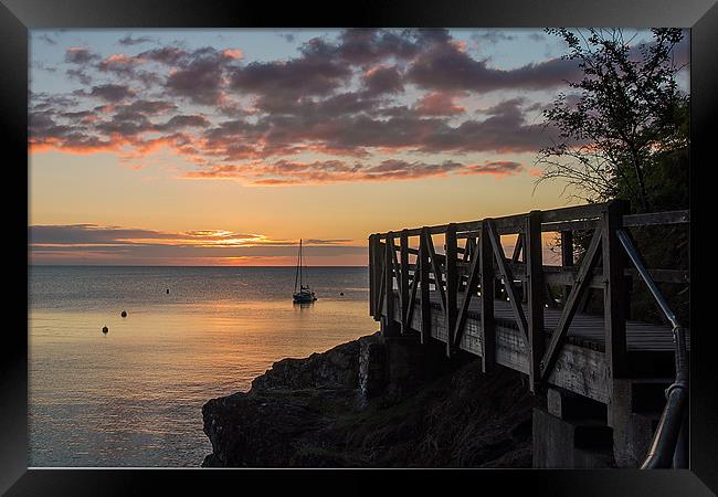 Babbacombe Walkway Framed Print by kevin wise