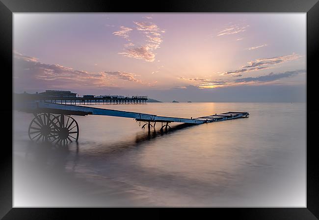 Paignton in pink Framed Print by kevin wise