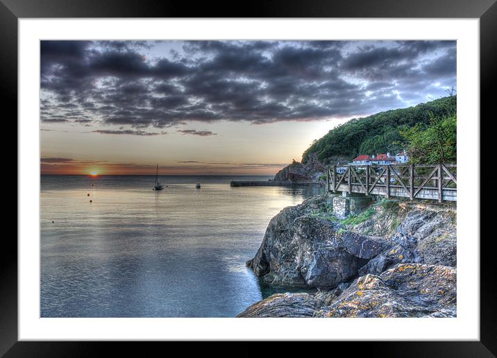 Babbacombe hdr Framed Mounted Print by kevin wise