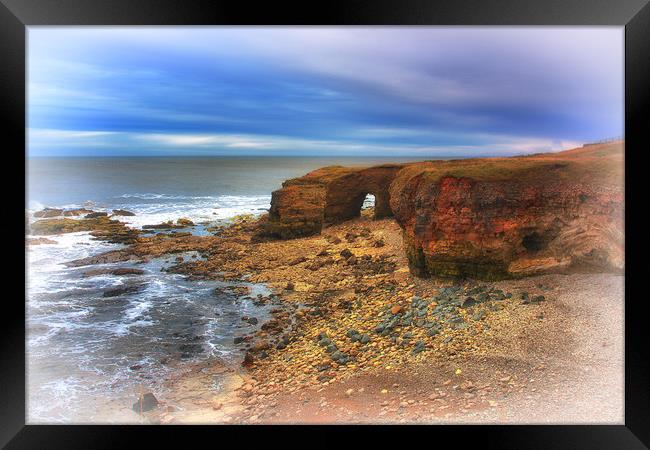 Whitburn Arch 1 Framed Print by kevin wise