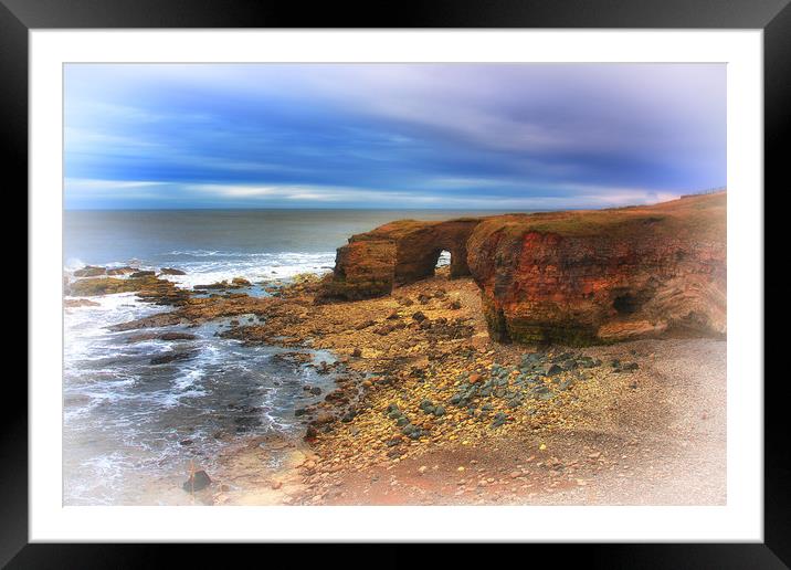Whitburn Arch 1 Framed Mounted Print by kevin wise