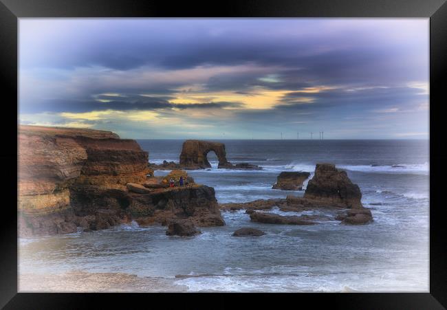 "Whitburn arch                                     Framed Print by kevin wise
