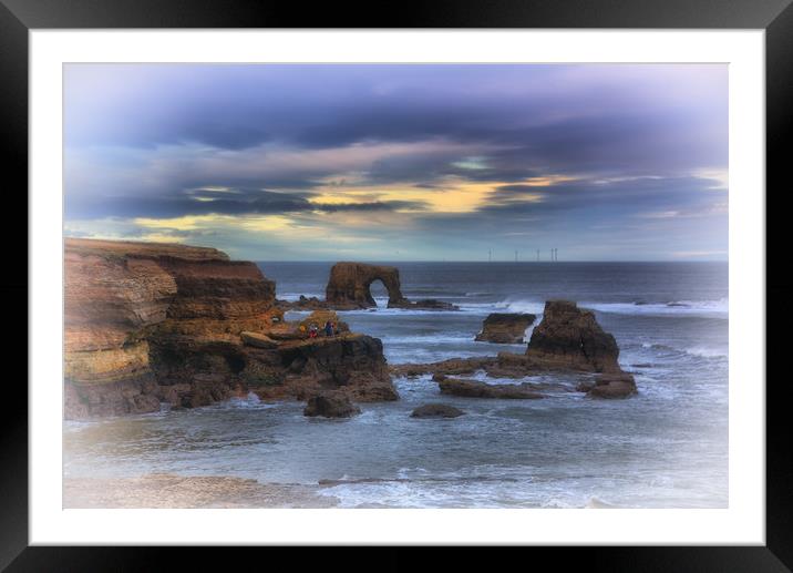 "Whitburn arch                                     Framed Mounted Print by kevin wise