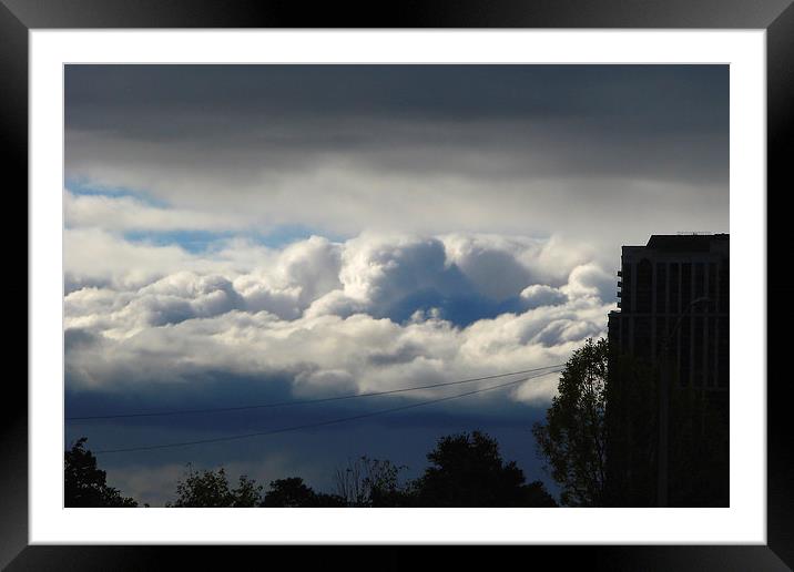 Clouds (Child) Framed Mounted Print by paramjot matharu