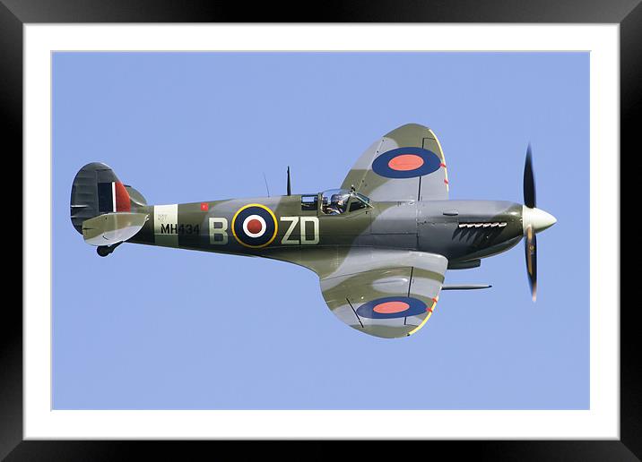 Supermarine Spitfire MkIX Framed Mounted Print by Adam Duffield