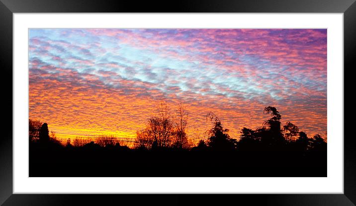 Shepherds Delight Sunset Framed Mounted Print by Luke Newman