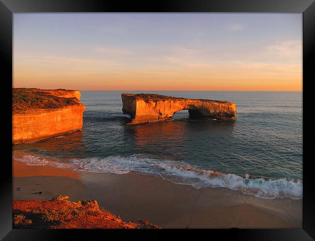 London Arch Australia Framed Print by Luke Newman