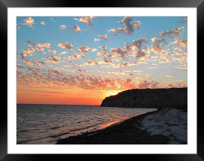 Eagle Bluff sunset 3 Framed Mounted Print by Luke Newman