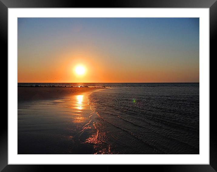 Coral Bay Sunset 1 Framed Mounted Print by Luke Newman