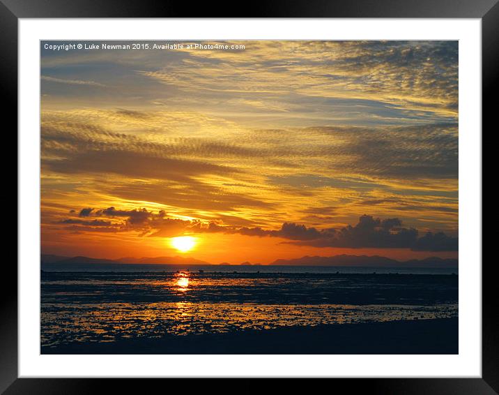  Whitsunday Sunset Framed Mounted Print by Luke Newman