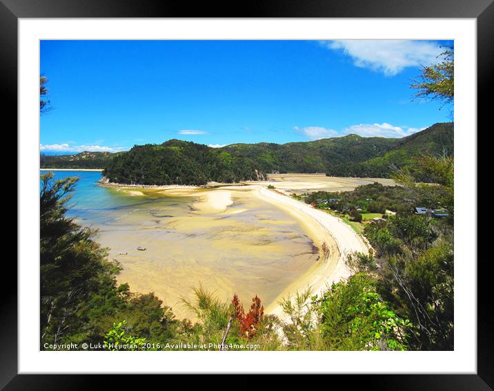 Torrent Bay, Abel Tasman Framed Mounted Print by Luke Newman