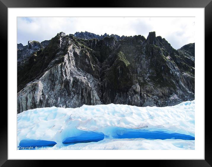 Fox Glacier Arches Framed Mounted Print by Luke Newman