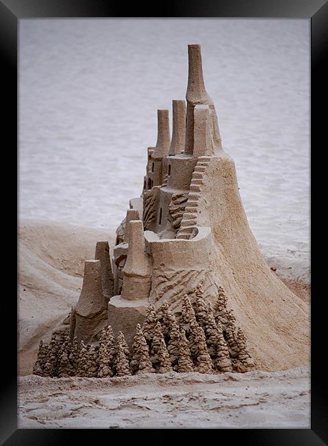 Sand spires Framed Print by Kevin White