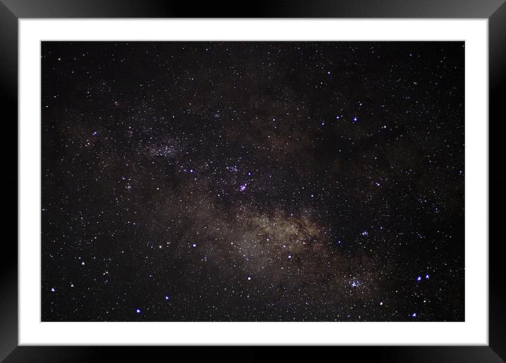 Milky Way Framed Mounted Print by Sue Wotton