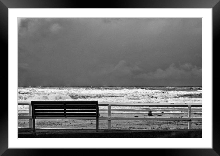 Bench Framed Mounted Print by Sue Wotton