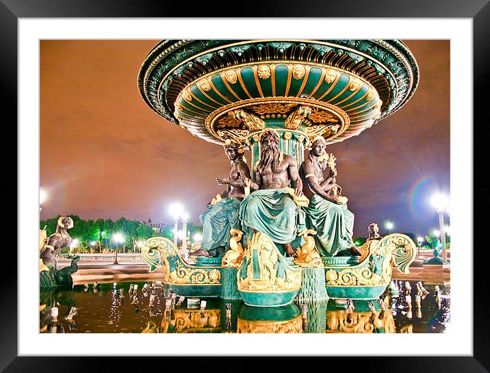 Fountain of the seas Framed Mounted Print by Ankor Light