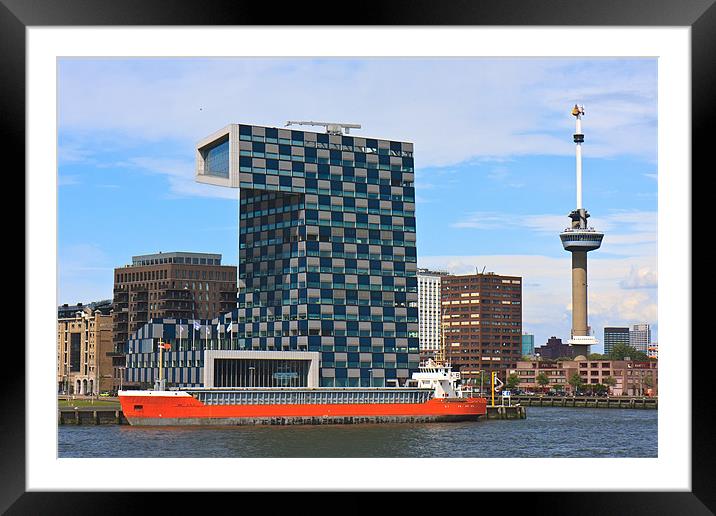 Rotterdam Euromast Framed Mounted Print by Ankor Light