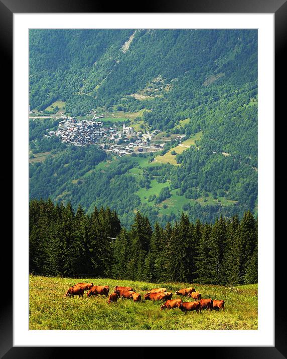 French Alpine Village Framed Mounted Print by Ankor Light