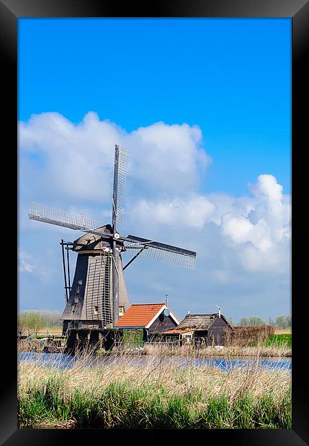 Dutch Windmill Framed Print by Ankor Light
