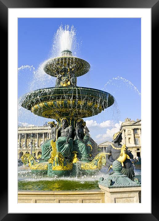 Fountain of the seas Framed Mounted Print by Ankor Light
