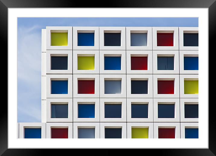 Mondrian Framed Mounted Print by Ankor Light
