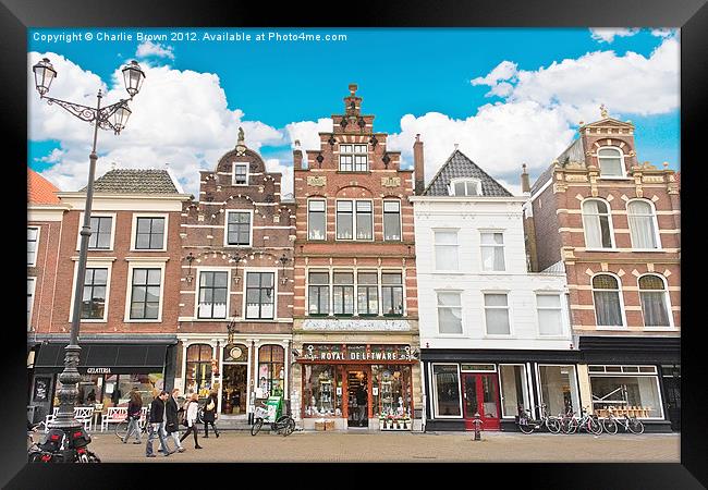 Delft Houses Architecture Framed Print by Ankor Light