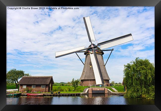 Dutch Windmill Framed Print by Ankor Light