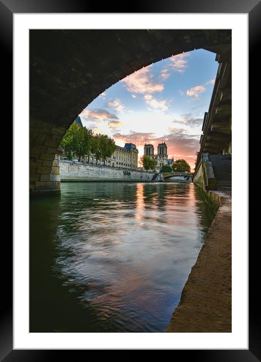 Paris Sunrise Framed Mounted Print by Ankor Light