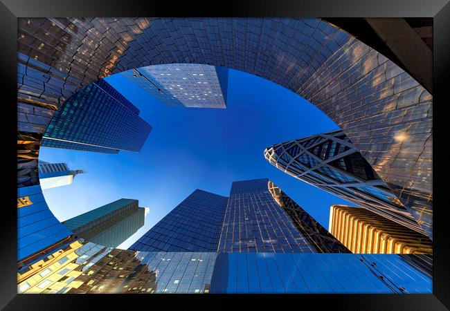 Eyes on Paris La Defense Business district Framed Print by Ankor Light