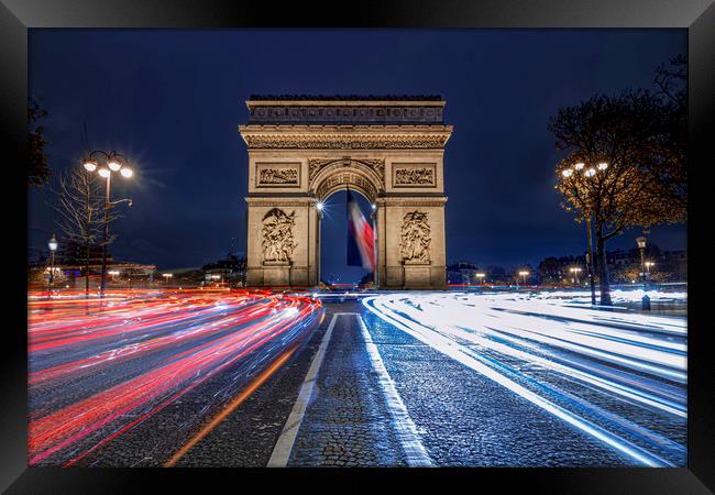 Arc de Triomphe Framed Print by Ankor Light