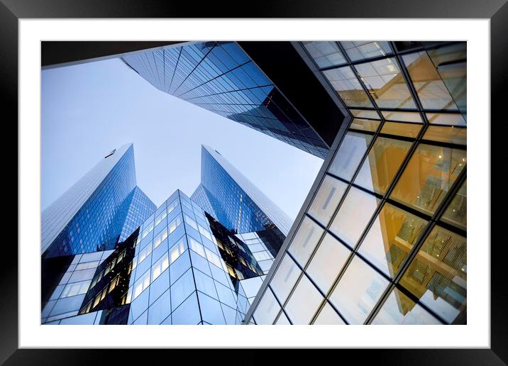Corporate glass buildings Framed Mounted Print by Ankor Light
