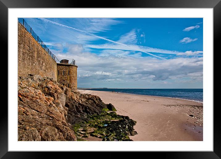 Broughty Ferry Beach Framed Mounted Print by Buster Brown