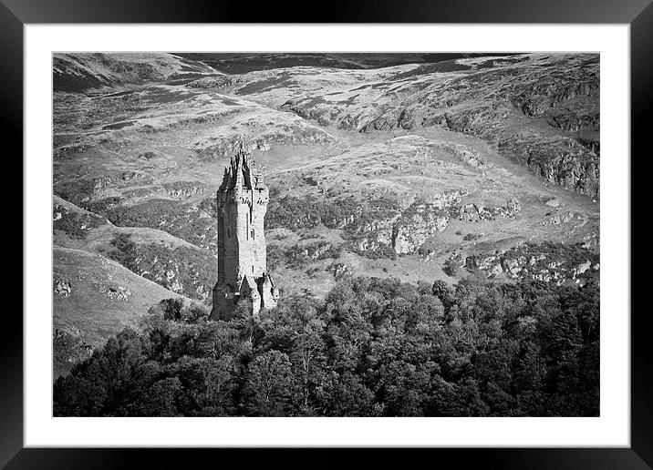 The Wallace Monument Framed Mounted Print by Buster Brown