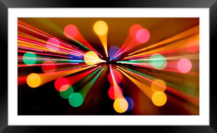 Abstract Bokeh Framed Mounted Print by Buster Brown