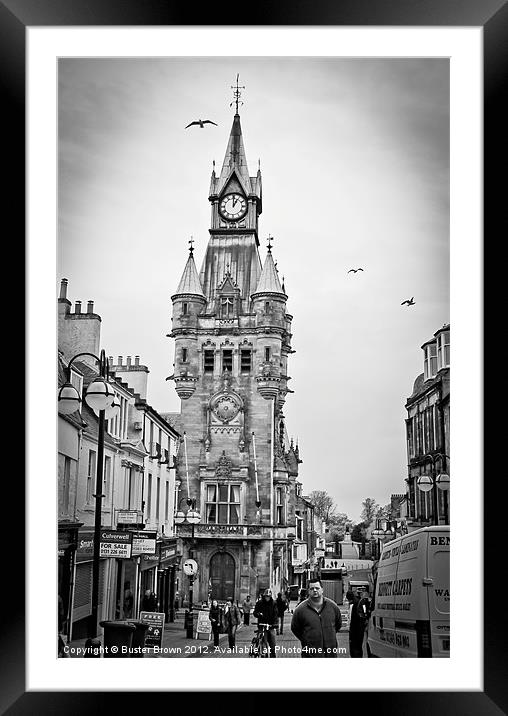 High Street Dunfermline Framed Mounted Print by Buster Brown