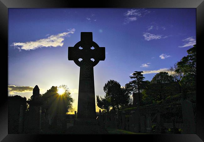 Celtic Cross #1 Framed Print by Buster Brown