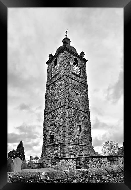 St Ninians Clock Tower Framed Print by Buster Brown