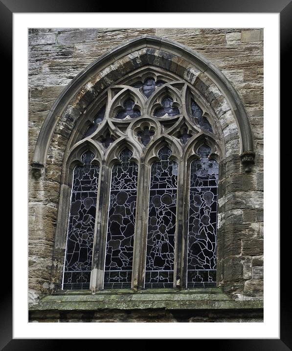 Church Windows Framed Mounted Print by Buster Brown