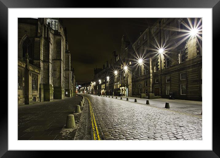 The Royal Mile Edinburgh Framed Mounted Print by Buster Brown