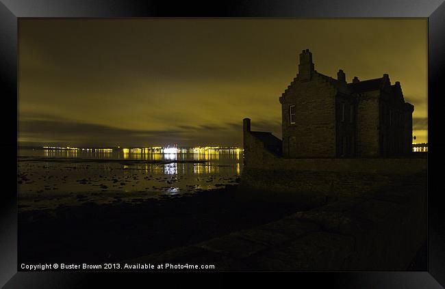 BLACKNESS CASTLE, On the Forth Framed Print by Buster Brown