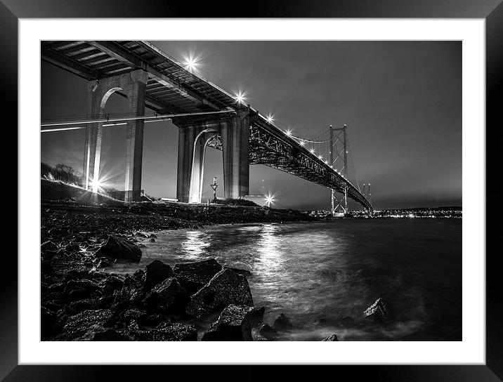  Forth Road Bridge Framed Mounted Print by Buster Brown