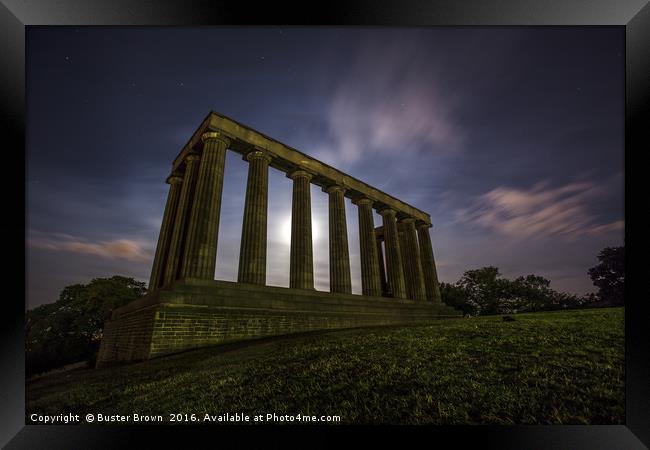 The National Monument of Scotland Framed Print by Buster Brown