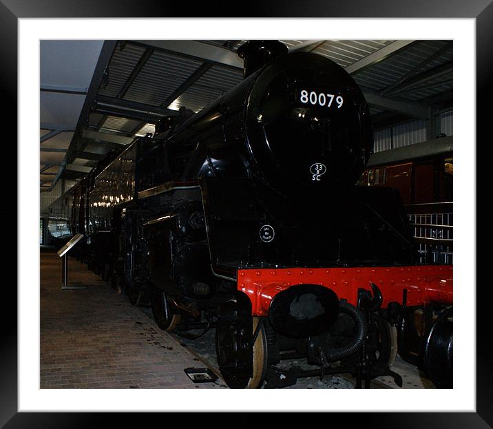 Steam Locomotive No 80079 Framed Mounted Print by philip milner