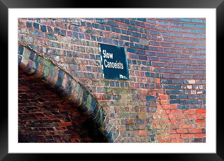 Give Way Framed Mounted Print by philip milner