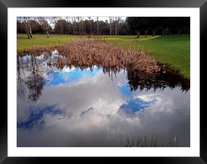Cloud Reflections Framed Mounted Print by philip milner